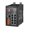 8-port Redundant Ring Switch with Isolated Power Input +10 VDC ~ +30 VDC with metal caseICP DAS